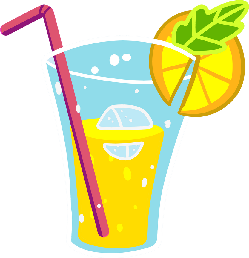 Straw inside a Glass of Lemonade